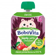 BoboVita Mus jagody i jabłko z bananem po 6 miesiącu 80 g