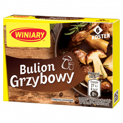 Winiary Bulion grzybowy 60 g (6 sztuk)
