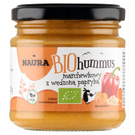 Naura Bio hummus marchewkowy z wędzoną papryką 190 g