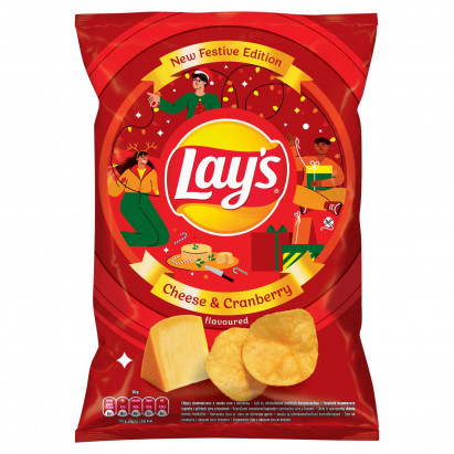 Lay's Chipsy ziemniaczane o smaku sera z żurawiną 130 g