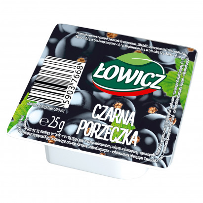 Łowicz Przysmak owocowy czarna porzeczka 25 g