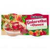Bakoma Galaretka+Owoce Brzoskwinie gruszki ananas w galaretce o smaku wiśniowym 226 g (2 x 113 g)