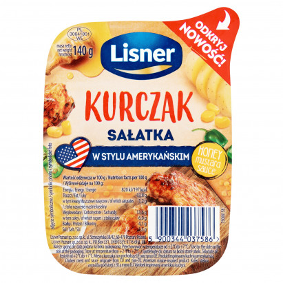 Lisner Sałatka w stylu amerykańskim kurczak 140 g