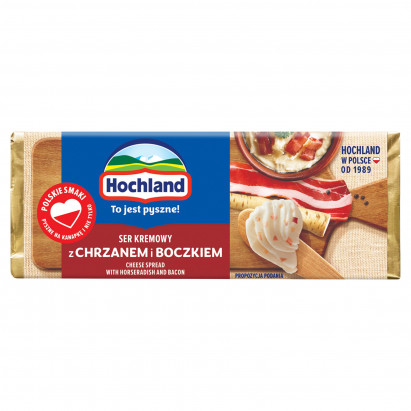 Hochland Ser kremowy z chrzanem i boczkiem 90 g