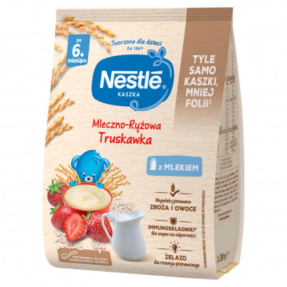 Nestlé Kaszka mleczno-ryżowa truskawka po 6. miesiącu 230 g