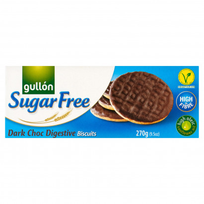 Gullón Ciasteczka pełnoziarniste maczane w ciemnej czekoladzie 270 g