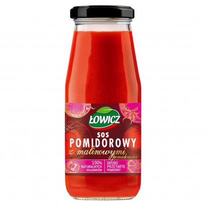 Łowicz Sos pomidorowy z malinowymi pomidorami 410 g