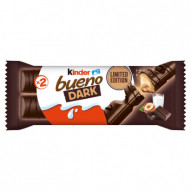 Kinder Bueno Dark Wafel pokryty ciemną czekoladą z nadzieniem 43 g (2 sztuki)