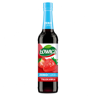 Łowicz Zagęszczona baza napoju o smaku truskawka 400 ml