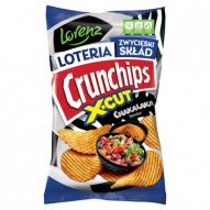 Crunchips X-Cut Chipsy ziemniaczane o smaku słodko-pikantnym 130 g