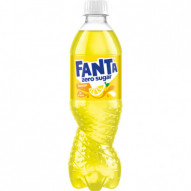 Fanta Zero Sugar Napój gazowany o smaku cytrynowym 500 ml