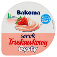 Bakoma Serek truskawkowy gęsty 150 g