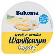 Bakoma Serek o smaku waniliowym gęsty 150 g