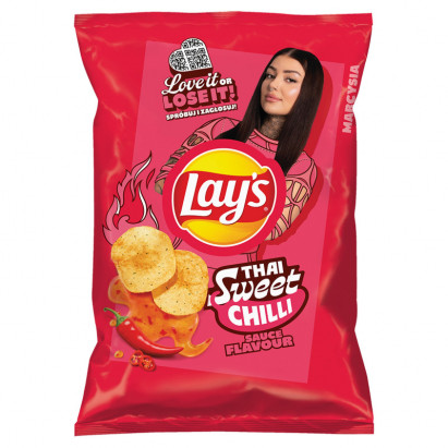 Lay's Chipsy ziemniaczane o smaku słodkiego tajskiego sosu chili 130 g