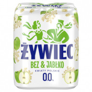 Żywiec Bezalkoholowy napój piwny owocowy o smaku kwiatu czarnego bzu i jabłka 4 x 500 ml