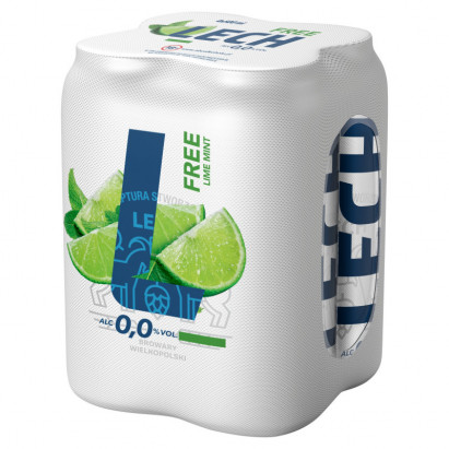 Lech Free Piwo bezalkoholowe o smaku limonki i mięty 2 l (4 x 0,5 l)