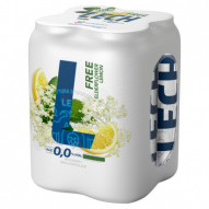 Lech Free Piwo bezalkoholowe z napojem o smaku kwiatu bzu i cytryny 2 l (4 x 0,5 l)