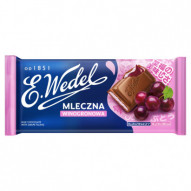 E. Wedel Czekolada mleczna winogronowa 100 g