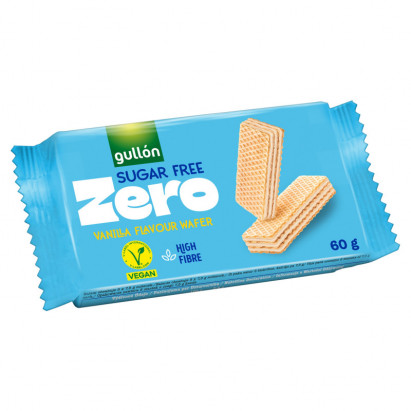 Gullón Wafle z nadzieniem o smaku waniliowym 60 g