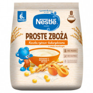 Nestlé Proste Zboża Kaszka ryżowo-kukurydziana o smaku morelowym po 6. miesiącu 144 g