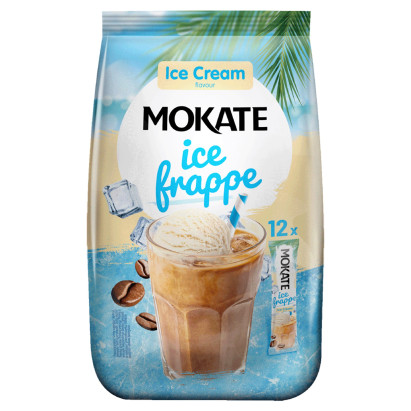 Mokate Ice Frappe Rozpuszczalny napój kawowy o smaku lodów śmietankowych 150 g (12 x 12,5 g)