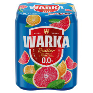 Warka Radler Mix piwa 0 % i lemoniady grejpfrut z pomarańczą 4 x 500 ml