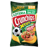 Crunchips X-Cut Chipsy ziemniaczane o smaku pikantnych pomidorów 130 g