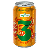 Zbyszko 3 Napój gazowany pomarańcze 330 ml