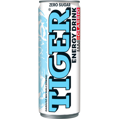 Tiger Zero cukru Gazowany napój energetyzujący o smaku Classic 250 ml