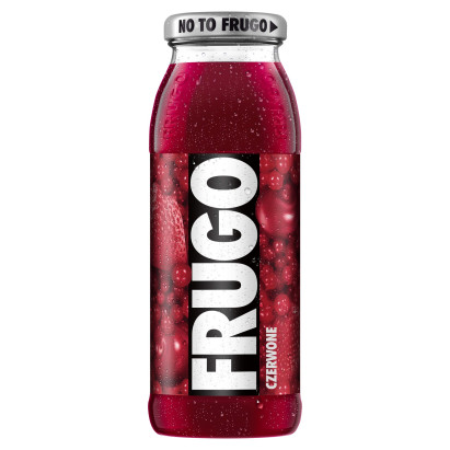 Frugo Czerwone Napój wieloowocowy niegazowany o smaku truskawki wiśni i czerwonej porzeczki 300 ml