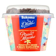 Bakoma & E. Wedel Puszysty deser o smaku waniliowym z czekoladą mleczną 105 g