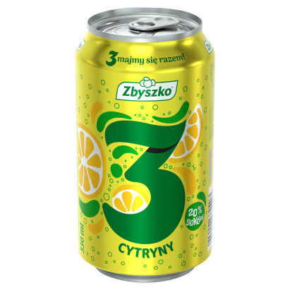 Zbyszko 3 Napój gazowany cytryny 330 ml