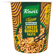 Knorr Fusion Noodles Kluski z mieszanką przyprawową o smaku cheeseburger i sosem pomidorowym 80 g