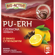 Big-Active Pu-Erh Czerwona herbata o smaku cytrynowym 72 g (40 x 1,8 g)