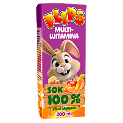 Flips Sok 100 % multiwitamina 200 ml