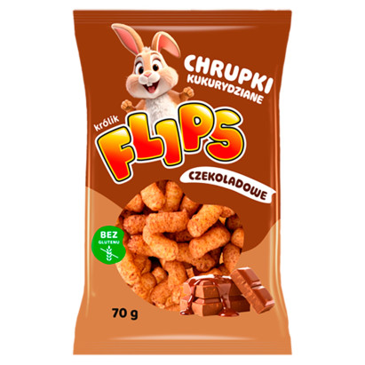 Flips Chrupki kukurydziane czekoladowe 70 g