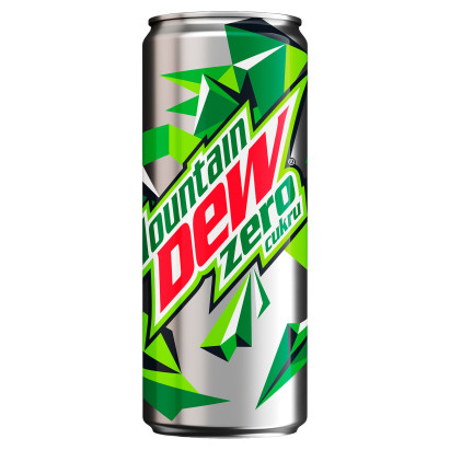 Mountain Dew Zero cukru Napój gazowany o smaku cytrusowym 330 ml