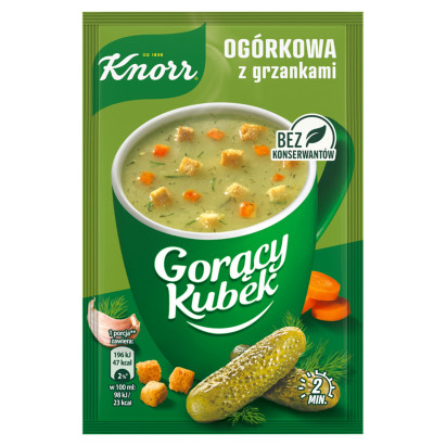 Knorr Gorący Kubek Ogórkowa z grzankami 13 g