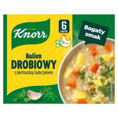 Knorr Bulion drobiowy z pietruszką i lubczykiem 60 g (6 x 10 g)