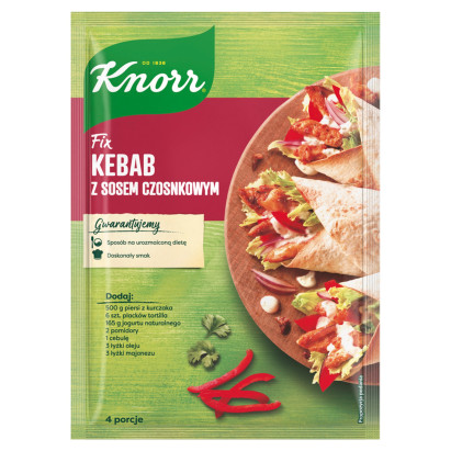 Knorr Fix kebab z sosem czosnkowym 40 g