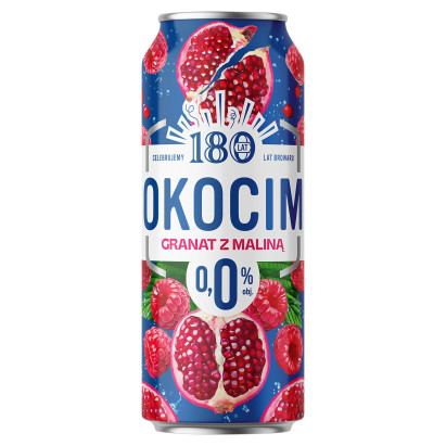 Okocim Mix piwa bezalkoholowego z lemoniadą o smaku granatu i maliny 500 ml