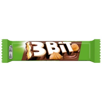 3Bit Baton w czekoladzie mlecznej z nadzieniem o smaku orzechowym i herbatnikiem 46 g