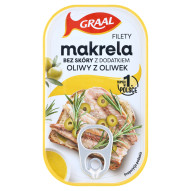 Graal Filety z makreli bez skóry z dodatkiem oliwy z oliwek 110 g