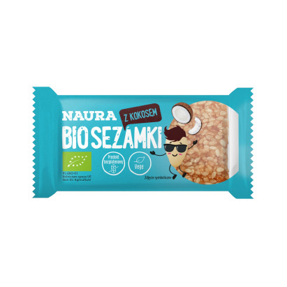 Naura Bio sezamki z kokosem 27 g