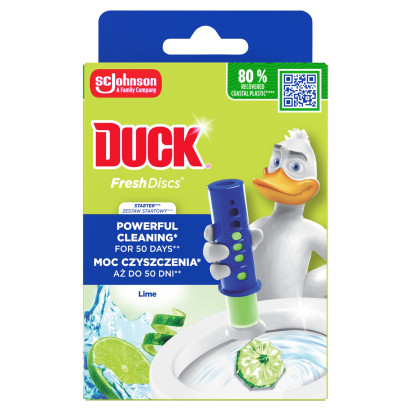 Duck Fresh Discs Lime Żelowy krążek do toalety 36 ml