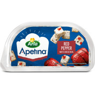 Arla Apetina Ser biały typu śródziemnomorskiego w zalewie olejowej z pieczoną papryką 100 g