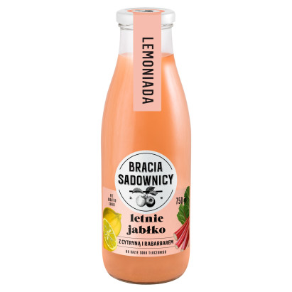 Bracia Sadownicy Lemoniada letnie jabłko z cytryną i rabarbarem 750 ml