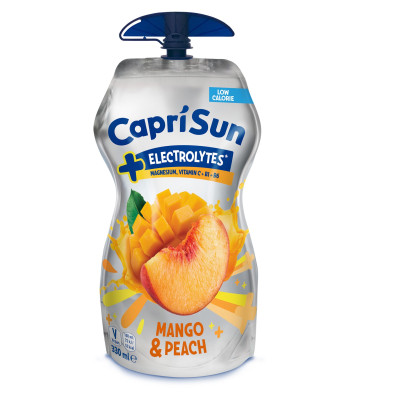 Capri Sun +Electrolytes Mango & Peach Niegazowany napój 330 ml