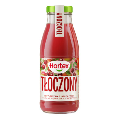 Hortex Sok tłoczony z jabłek i wiśni 250 ml