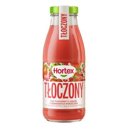 Hortex Sok tłoczony z jabłek i czerwonych porzeczek 250 ml
